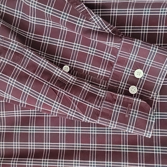 Nautica Plaid Button Down Men's Shirt Size Large 80's Two-Ply Cotton - Picture 5 of 8